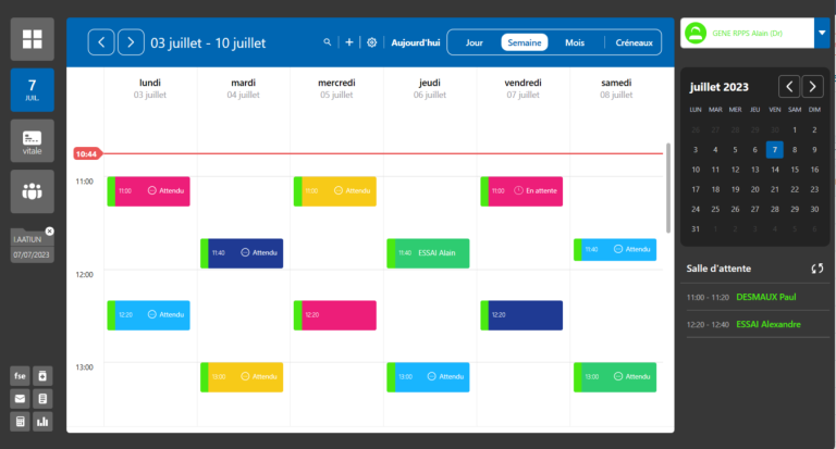 DrSante I Fonctionnalité I Agenda