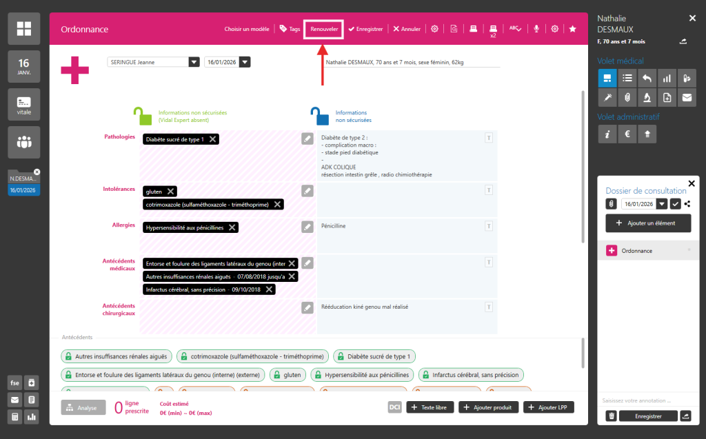 Renouveler facilement une ordonnance