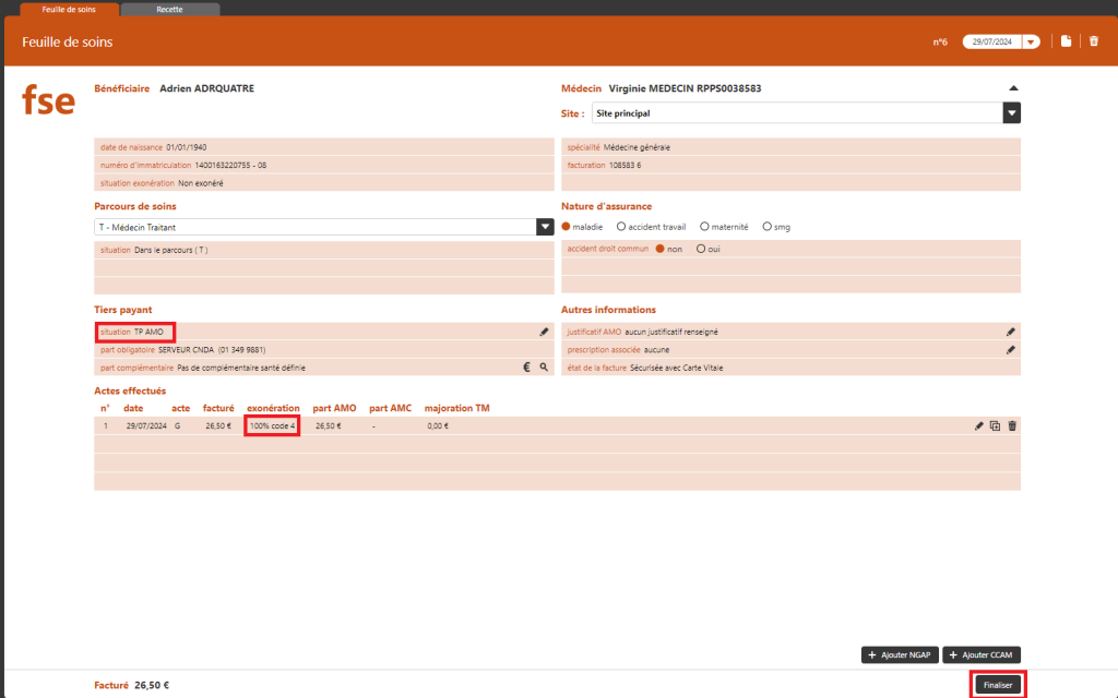 Créer une FSE spécifique en ALD