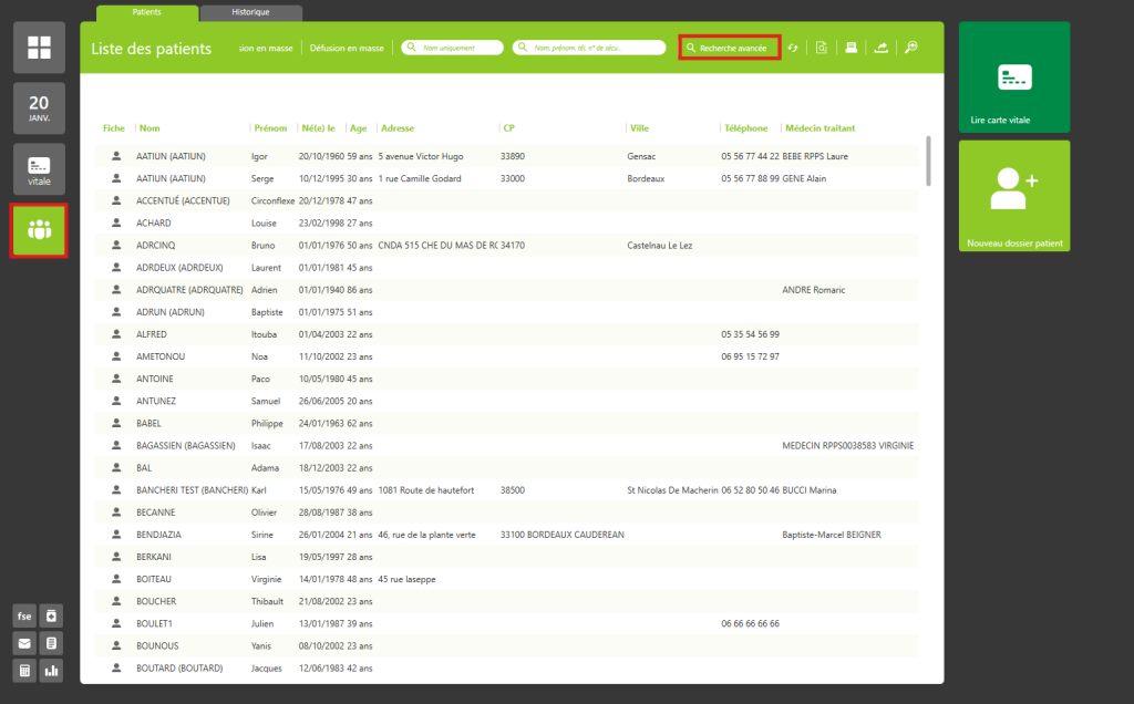 Effectuer des requêtes ciblées avec la recherche avancée dans DrSanté