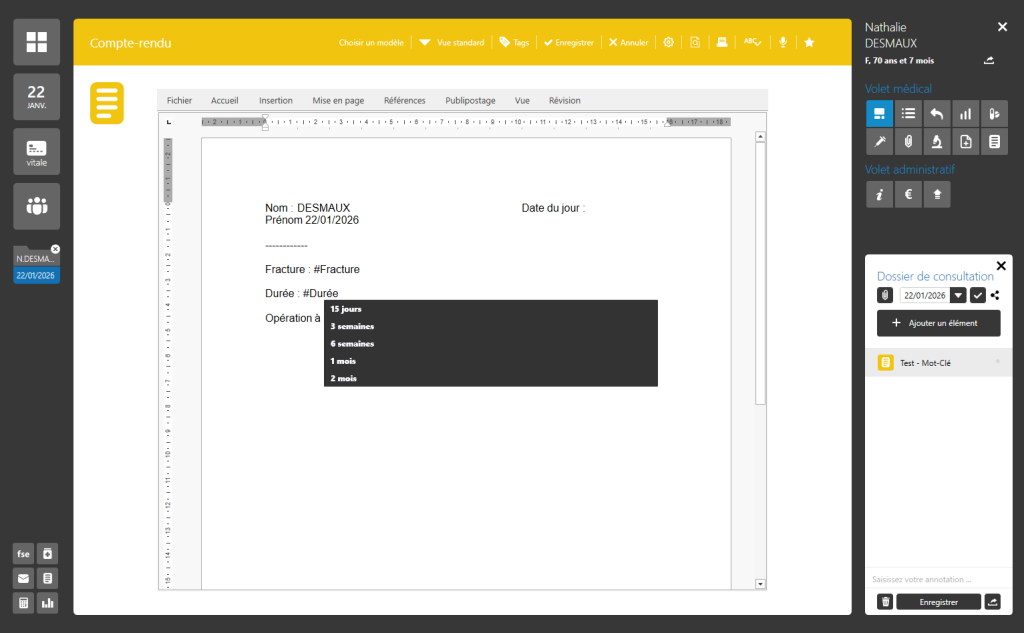 Mots-clés - Simplifiez la rédaction de vos courriers et comptes-rendus