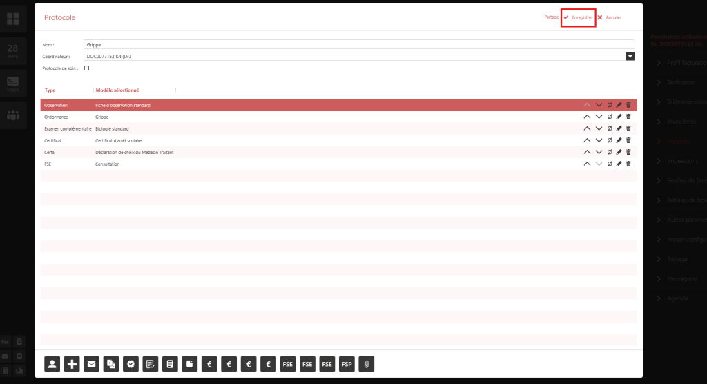 Créer et utiliser un protocole de consultation