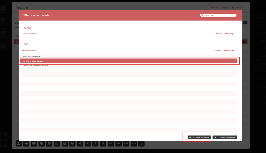 Créer et utiliser un protocole de consultation