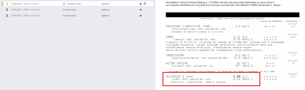 anomalie en evidence