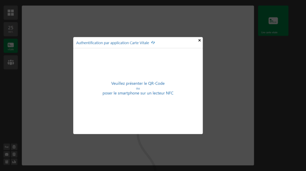 authentification par application carte vitale