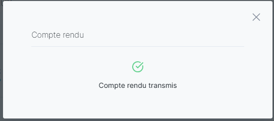 compte-rendu transmis