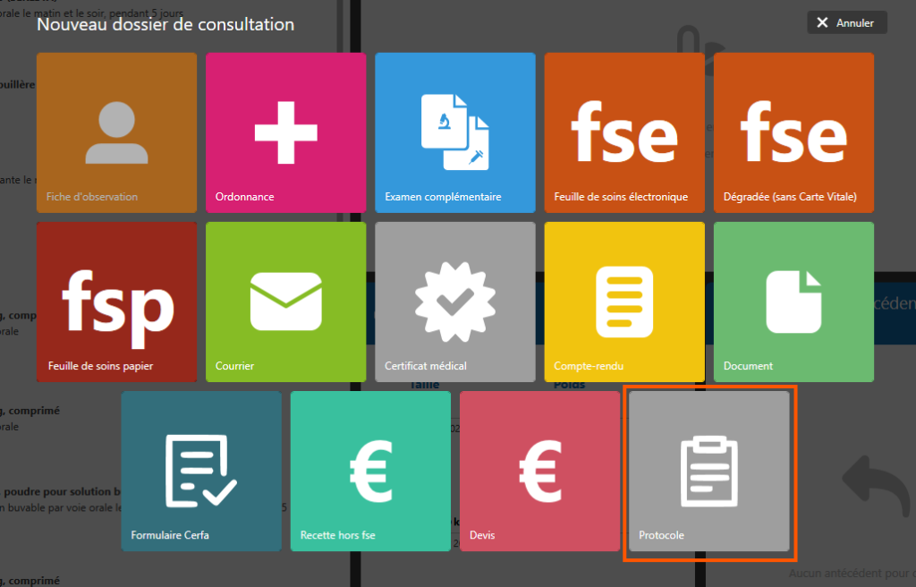 Créer et utiliser un protocole de consultation