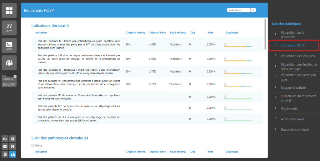 Consulter et exploiter les mesures biométriques du patient