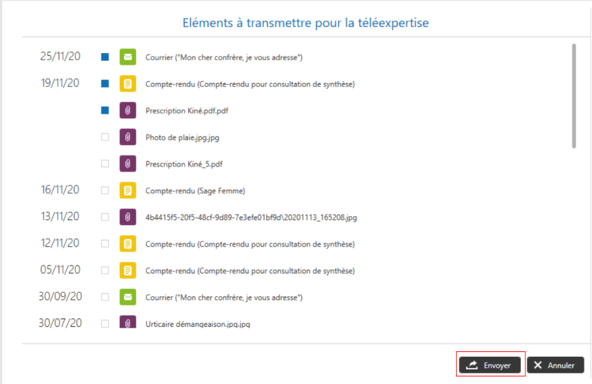 elements pour teleexpertise