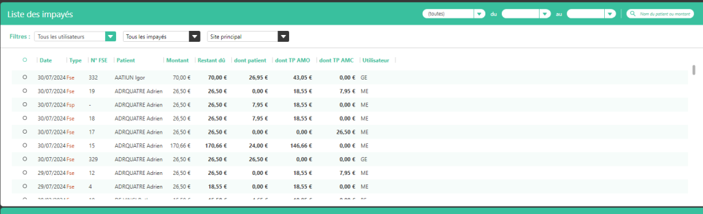 Gérer mes rapprochements