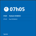 Utiliser le widget Agenda